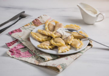 Вареники с клубникой