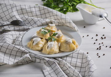 Манты с курицей